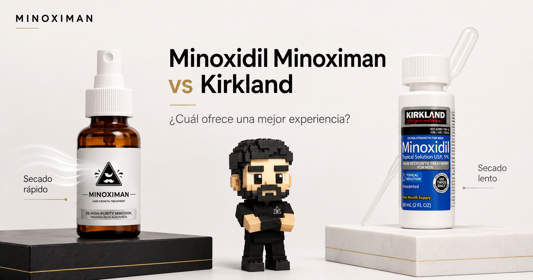 Minoxidil Minoximan vs Kirkland: ¿cuál es mejor?