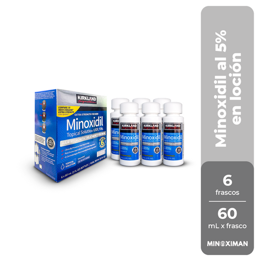 Caja de Minoxidil Kirkland (Loción)